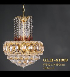 Lampu Kristal Gantung GLH-81009 W340 GD